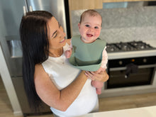 Load image into Gallery viewer, Silicone Feeding Set (Suction Cup Base) - Dusty Rose - Bonus Baby Led Weaning Cutlery Set